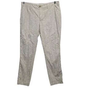 GAP‎ Women's Girlfriend Chino Mid Rise White/Beige Size 6 Cotton